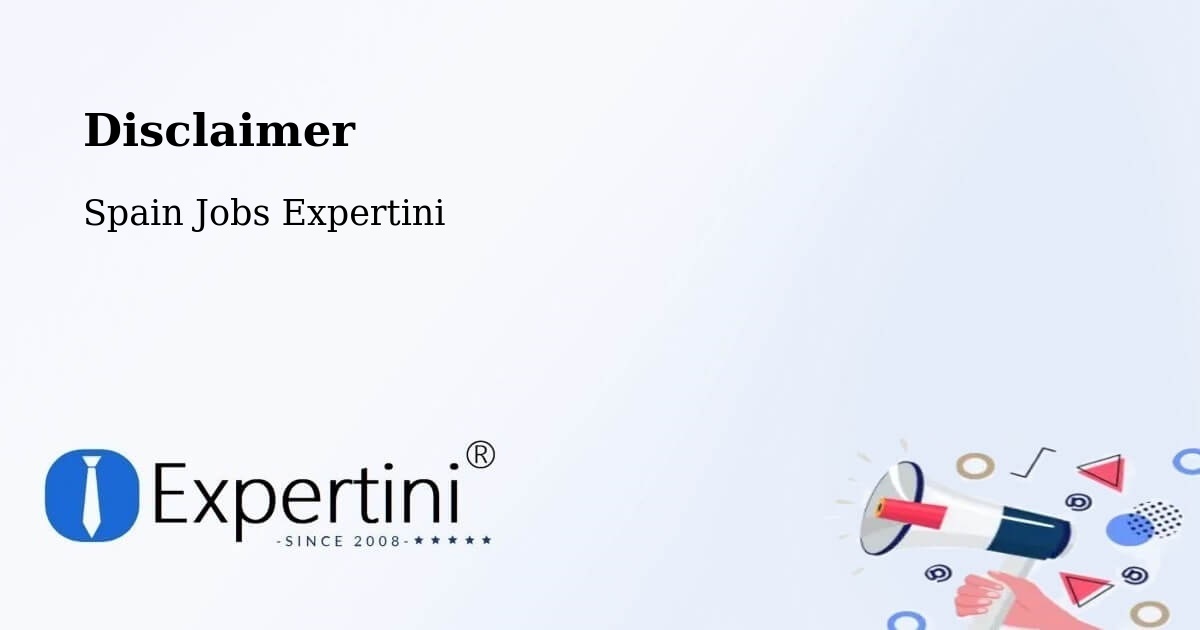Disclaimer – Cáñar - Spain Jobs Expertini
