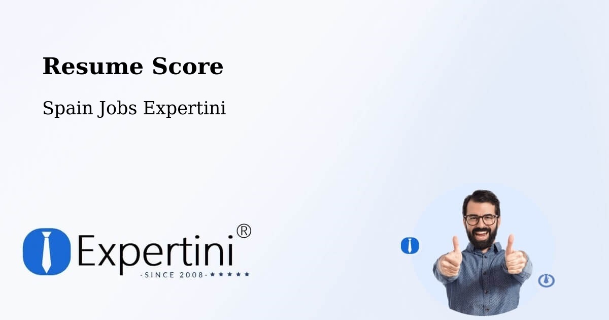 Resume Score & Job Description Match Tool – Cáñar - Spain Jobs Expertini